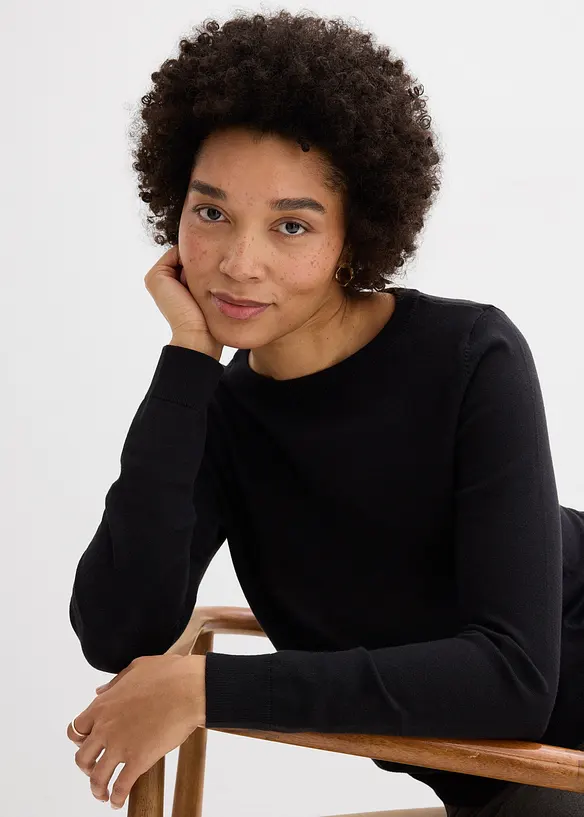 Finstickad tr&ouml;ja, bonprix