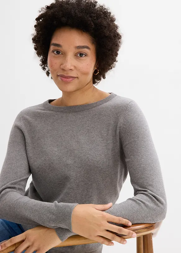 Finstickad tr&ouml;ja, bonprix