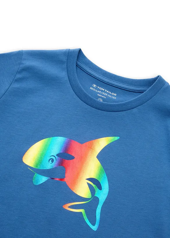 T-shirt fr&aring;n Tom Tailor, med ekologisk bomull (2-pack), Tom Tailor