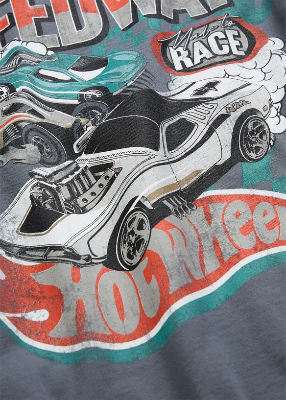 T-shirt med Hot Wheels-tryck, av bomull, HOT WHEELS