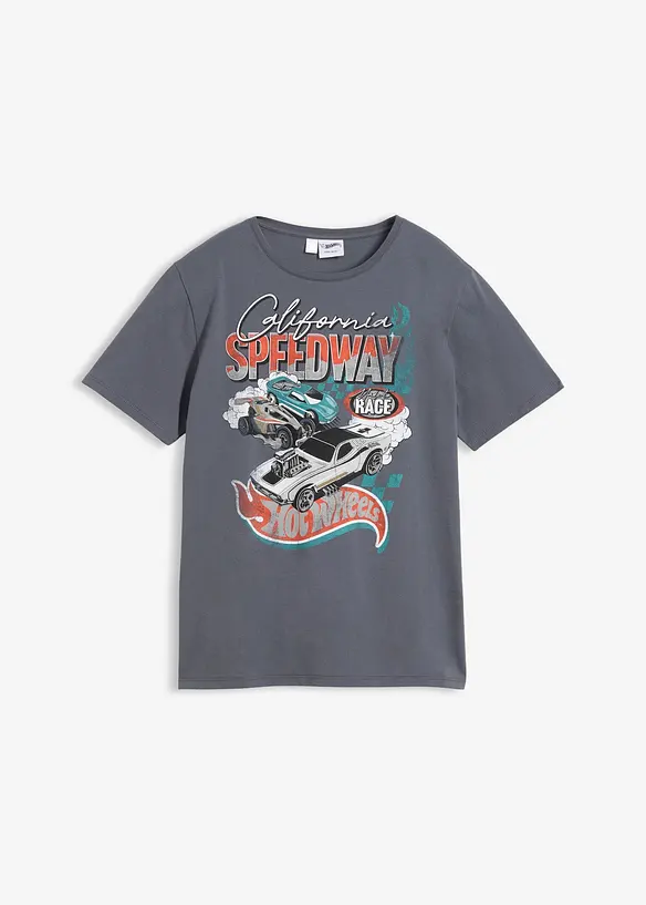 T-shirt med Hot Wheels-tryck, av bomull, HOT WHEELS