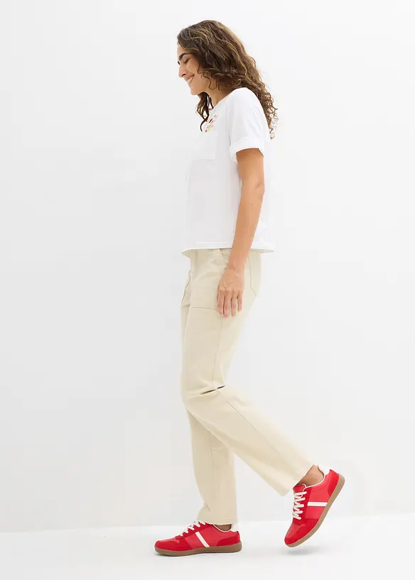 Twillbyxa i kortare modell, bonprix