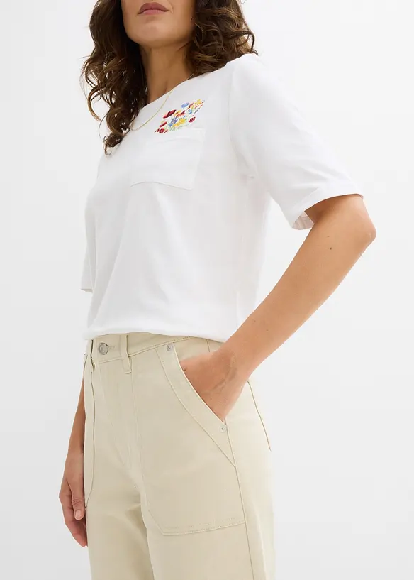 Twillbyxa i kortare modell, bonprix