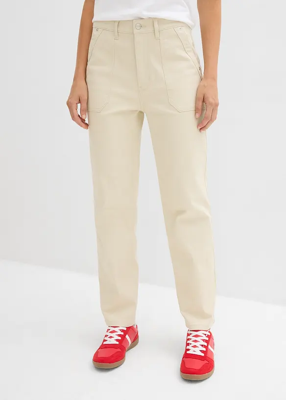 Twillbyxa i kortare modell, bonprix