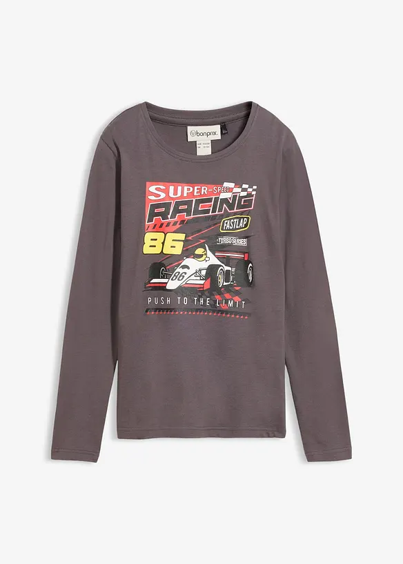 L&aring;ng&auml;rmad T-shirt i ekologisk bomull, bonprix