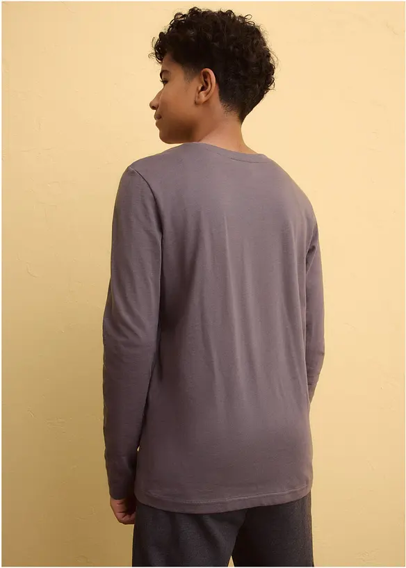 L&aring;ng&auml;rmad T-shirt i ekologisk bomull, bonprix