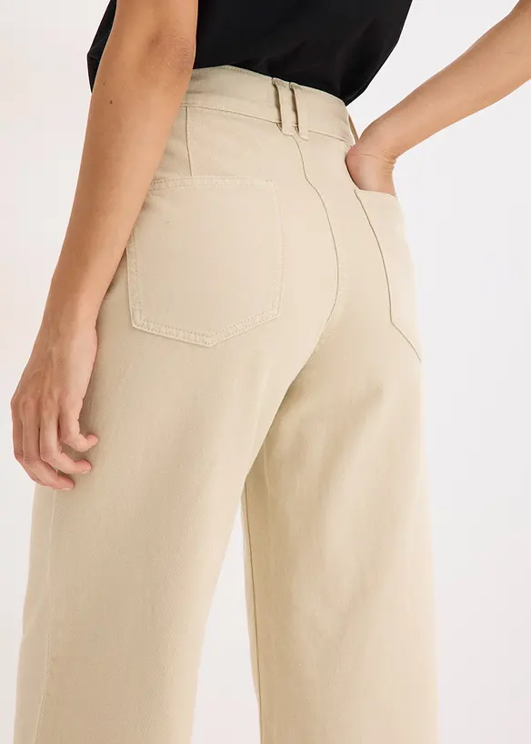 Twillbyxa i bomull, bonprix