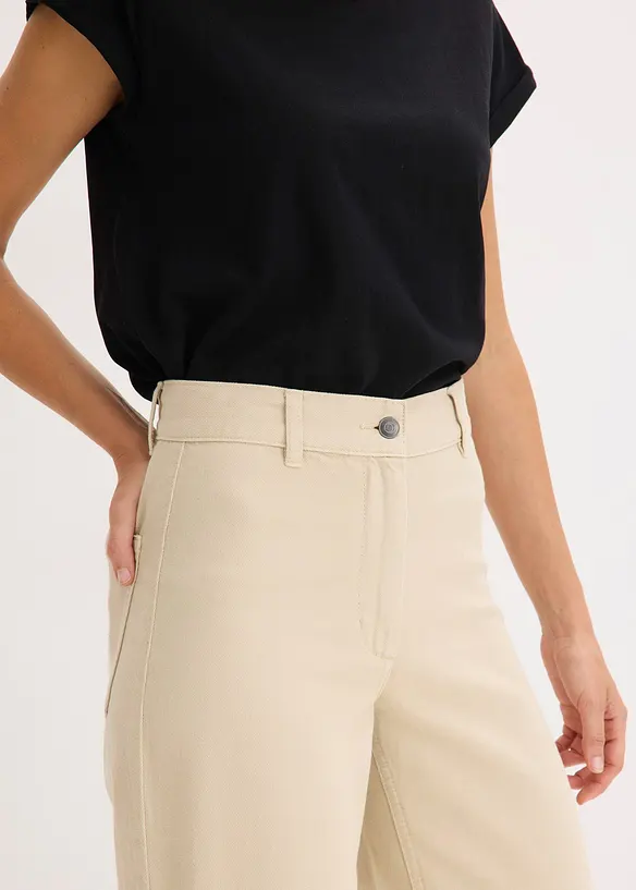 Twillbyxa i bomull, bonprix