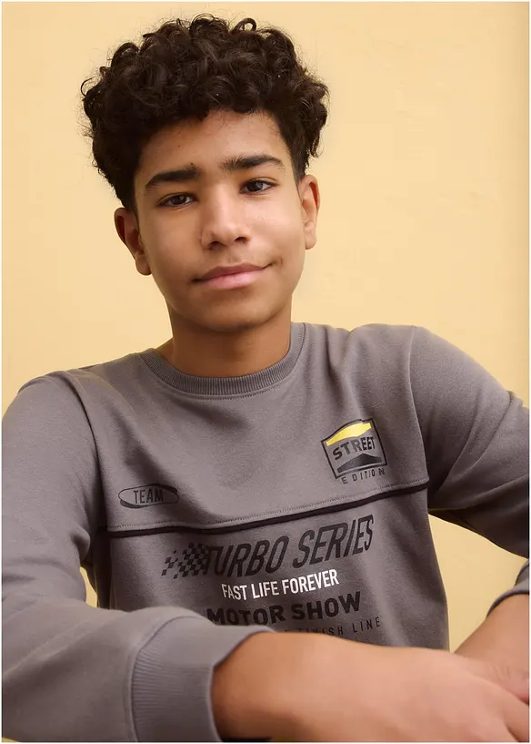 Sweatshirt i mjuk bomullsmix, bonprix