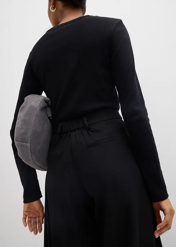 Vid byxa med bekv&auml;m midja, bonprix