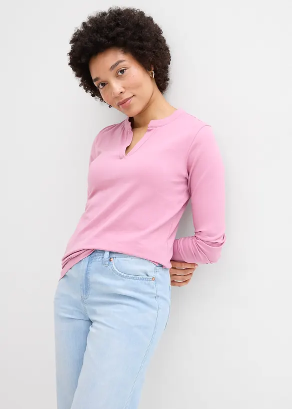 Topp med farfarskrage, bonprix