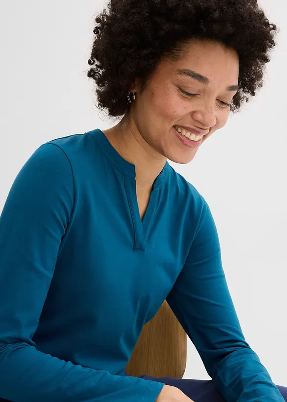 Topp med farfarskrage, bonprix