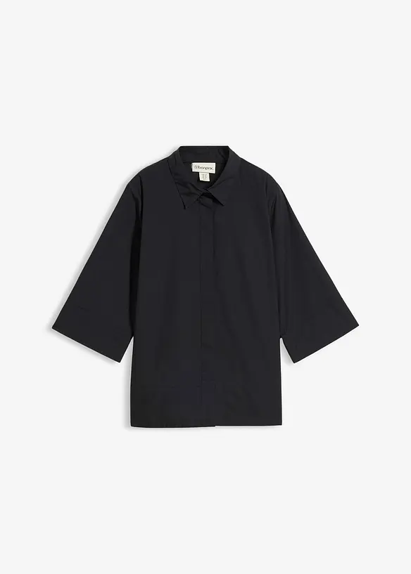 Blus i ekologisk bomull, bonprix