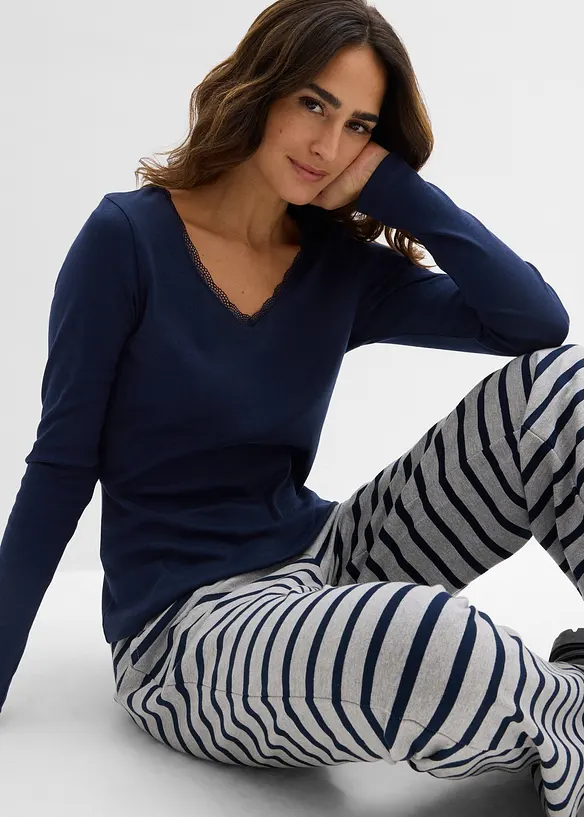 L&aring;ng&auml;rmad topp, bonprix