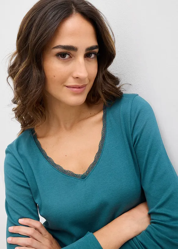 L&aring;ng&auml;rmad topp, bonprix