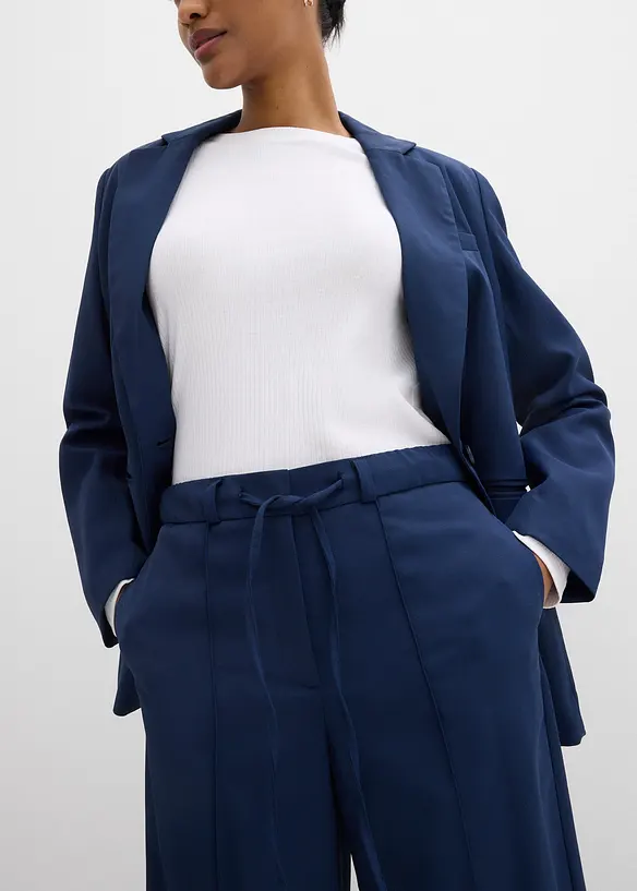 Rakt skuren byxa med bekv&auml;m midja, bonprix