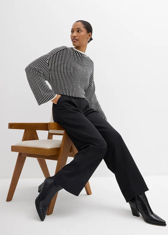 Bekv&auml;m byxa i f&ouml;ljsam trik&aring;, bonprix