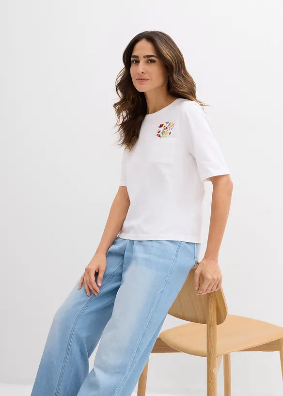 T-shirt av ekologisk bomull, bonprix