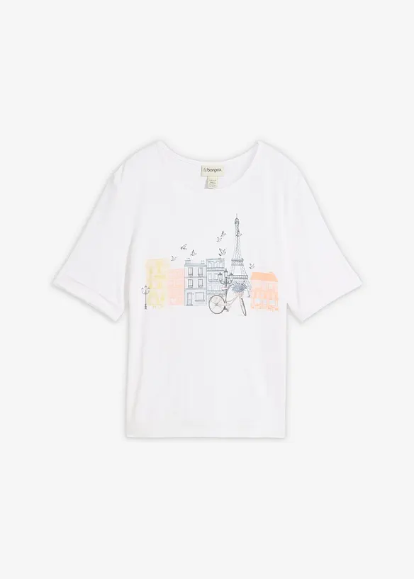 T-shirt i viskosmix, bonprix