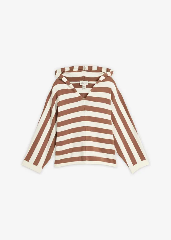 Finstickad oversizetr&ouml;ja i bomullsmix, bonprix