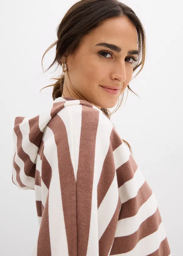 Finstickad oversizetr&ouml;ja i bomullsmix, bonprix