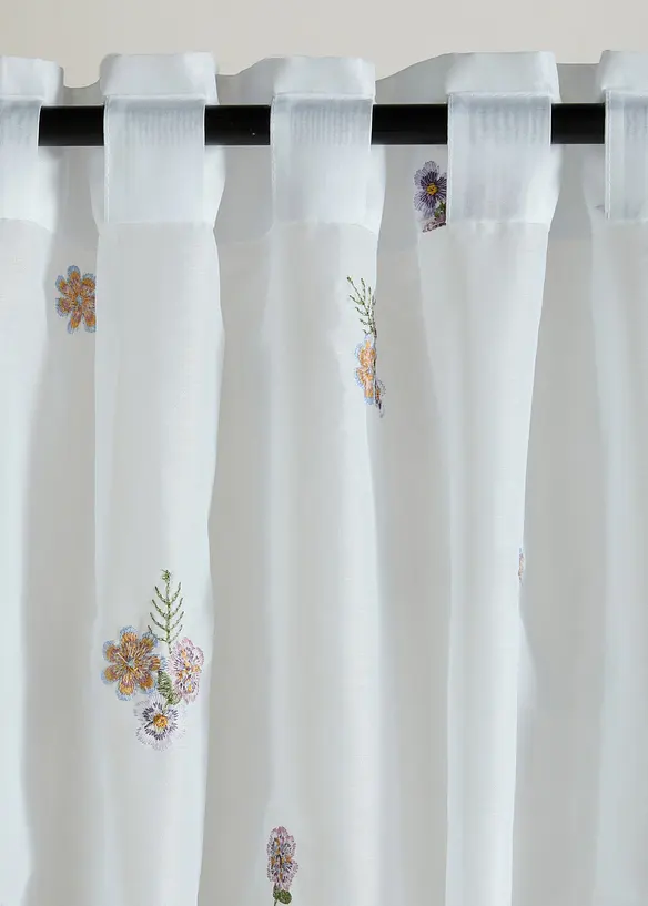 Gardin med broderi (1-pack), bonprix