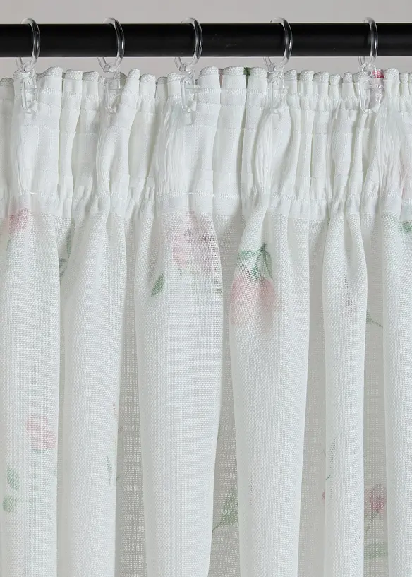 Gardinl&auml;ngd med blomm&ouml;nster (1-pack), bonprix