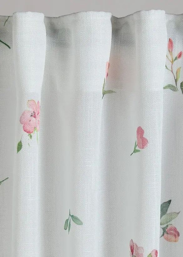 Gardinl&auml;ngd med blomm&ouml;nster (1-pack), bonprix