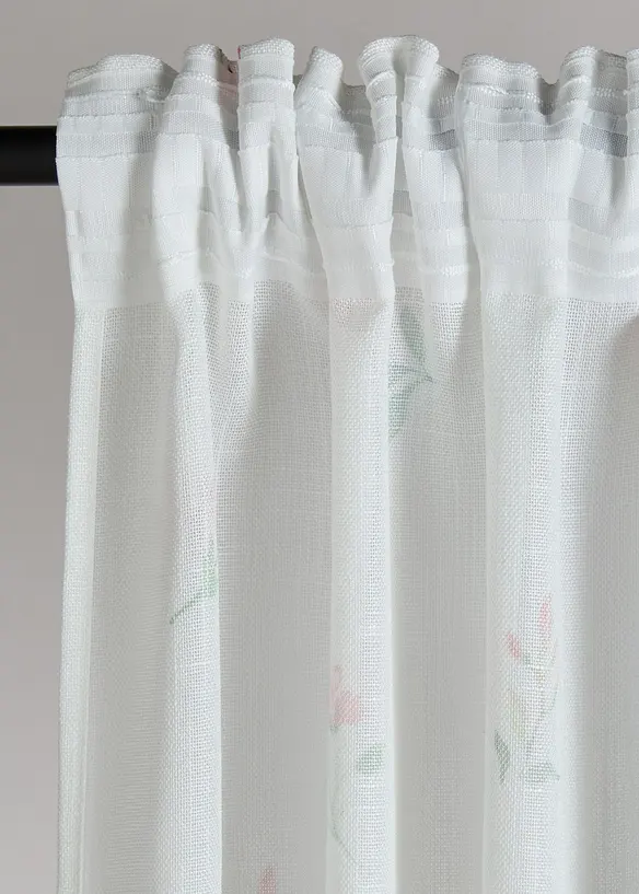 Gardinl&auml;ngd med blomm&ouml;nster (1-pack), bonprix