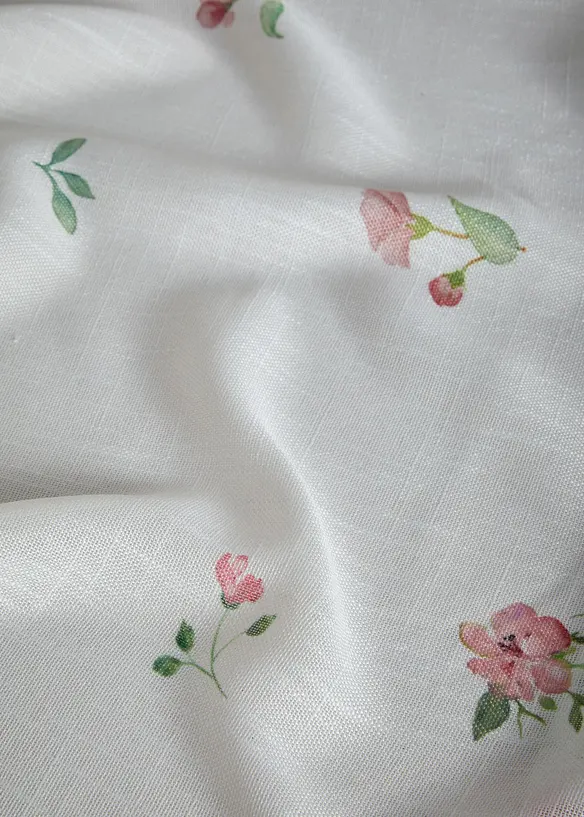 Gardinl&auml;ngd med blomm&ouml;nster (1-pack), bonprix