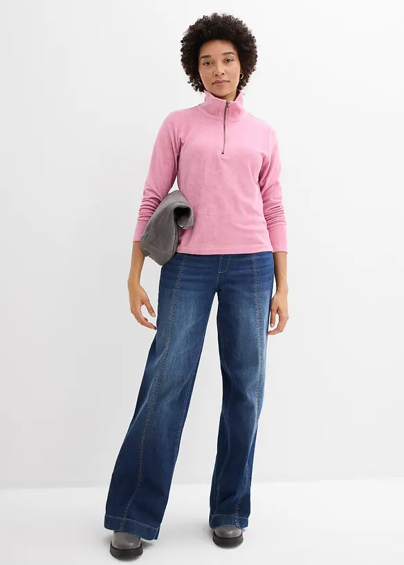 L&aring;ng&auml;rmad topp i frott&eacute;, bonprix