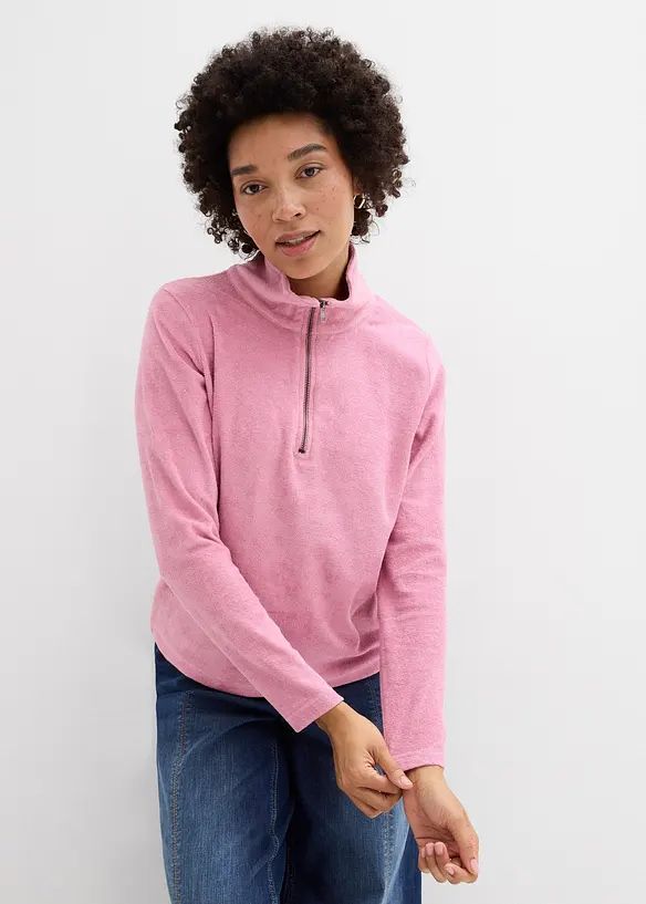 L&aring;ng&auml;rmad topp i frott&eacute;, bonprix