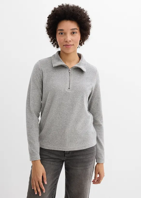 L&aring;ng&auml;rmad topp i frott&eacute;, bonprix