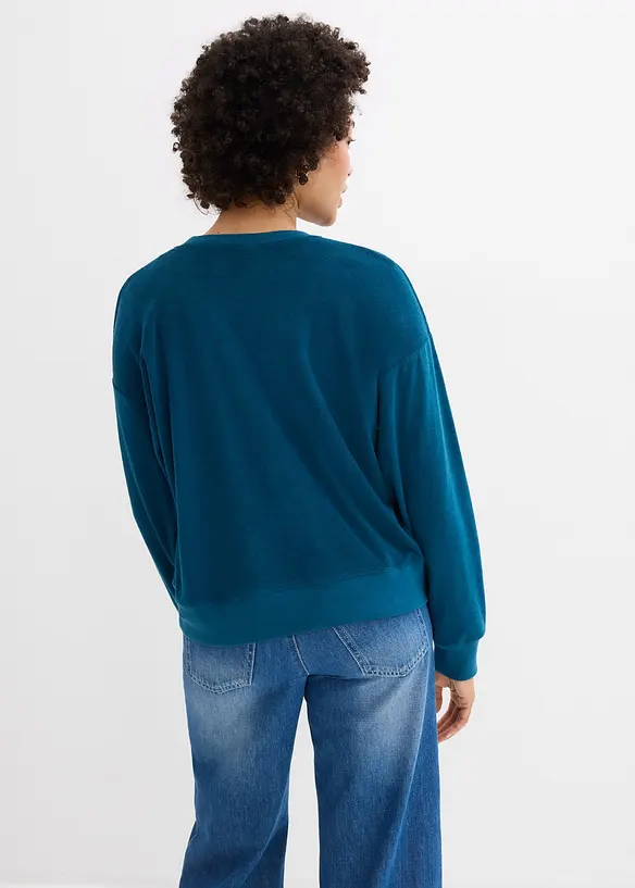 L&aring;ng&auml;rmad topp i frott&eacute;, bonprix