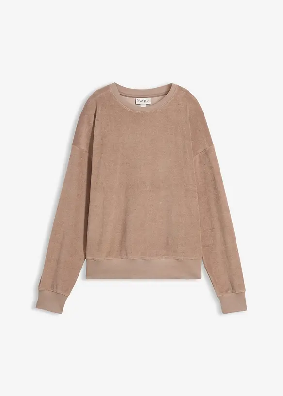 L&aring;ng&auml;rmad topp i frott&eacute;, bonprix