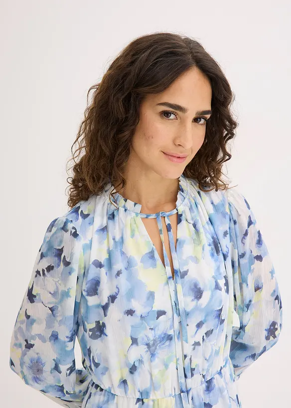 M&ouml;nstrad chiffongblus, bonprix