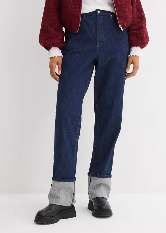 Loose Straight Jeans High Waist, bonprix