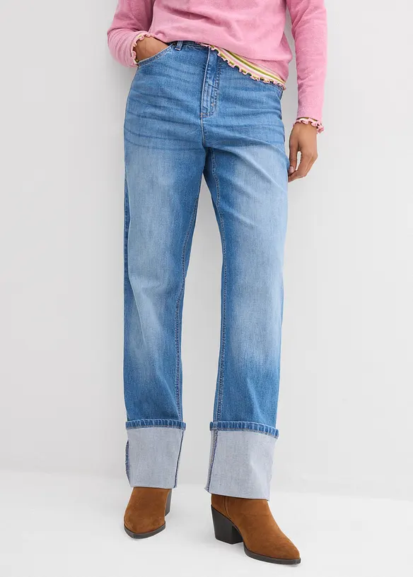 Loose Straight Jeans High Waist, bonprix