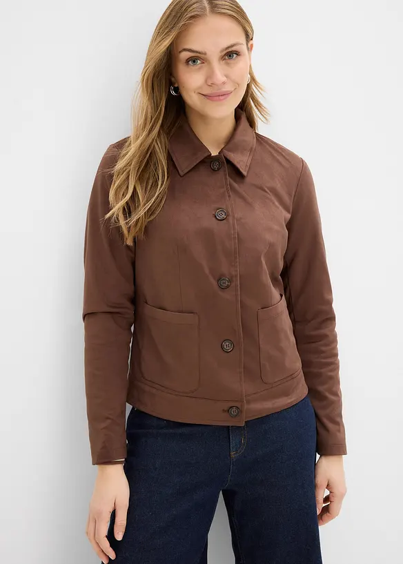 Jacka i mockaskinnimitation, bonprix