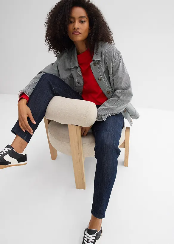 Slim Fit Jeans High Waist, cropped, bonprix