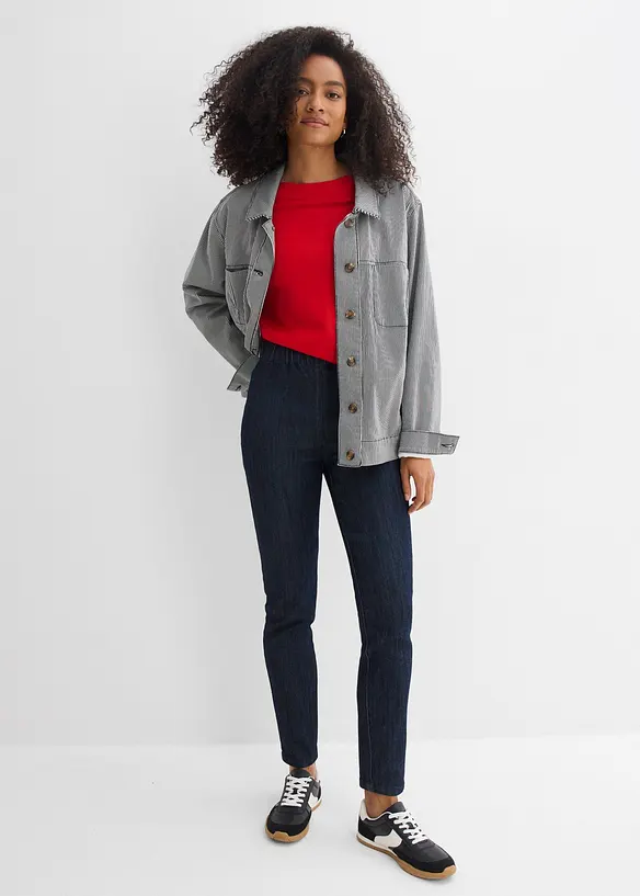 Slim Fit Jeans High Waist, cropped, bonprix