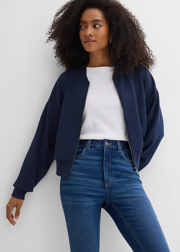 Skinny Jeans High Waist, med bekv&auml;m midja, bonprix