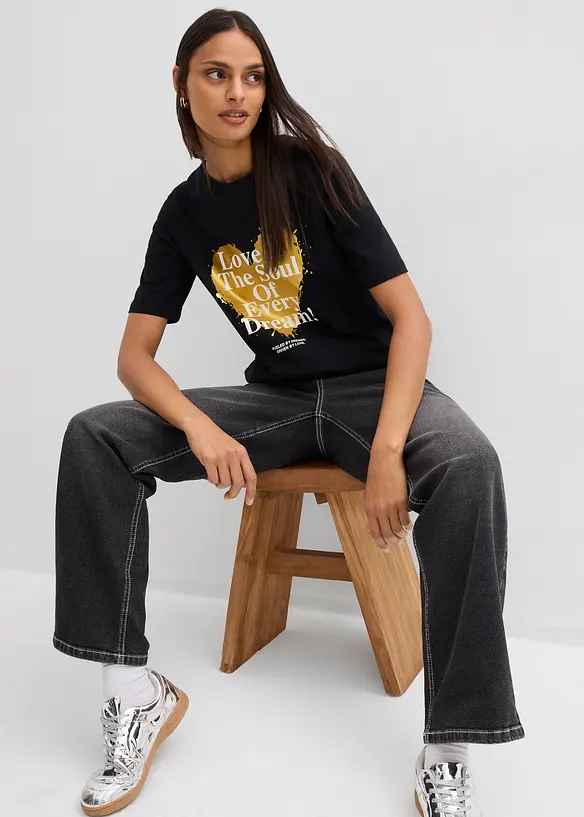 T-shirt i ekologisk bomull, bonprix