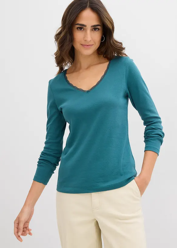 L&aring;ng&auml;rmad topp, bonprix