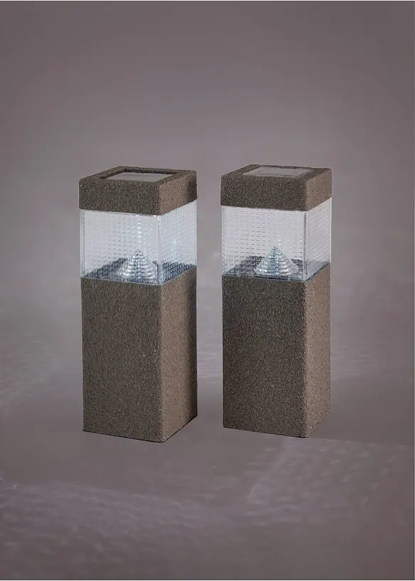 Solcellslampa v&auml;g (2-pack), bonprix