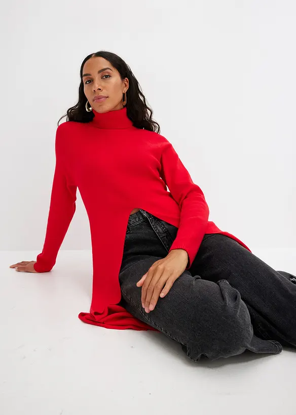 L&aring;ng tr&ouml;ja med slits, bonprix