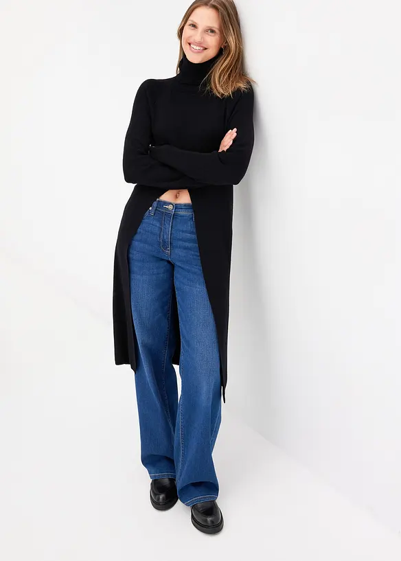 L&aring;ng tr&ouml;ja med slits, bonprix