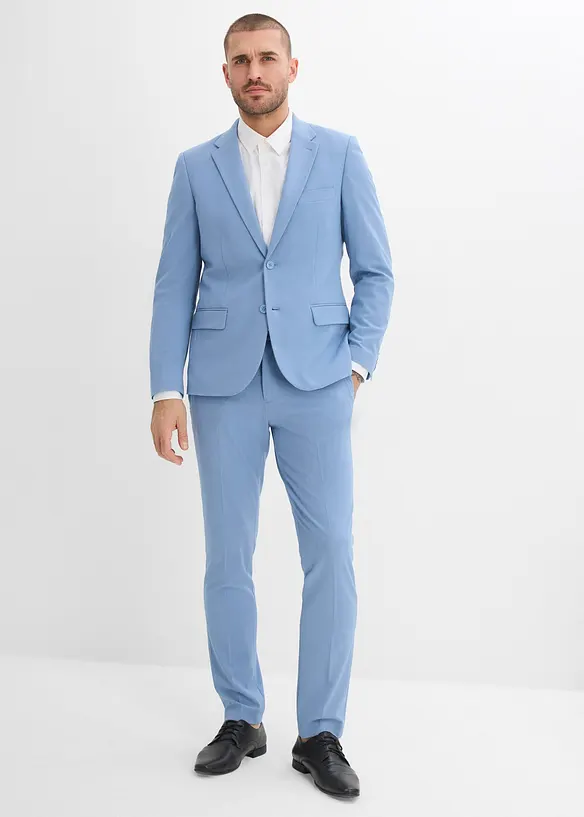 Superstretchig kostym (2 delar) Slim Fit, bonprix