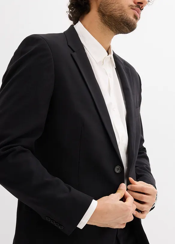 Superstretchig kostym (2 delar) Slim Fit, bonprix