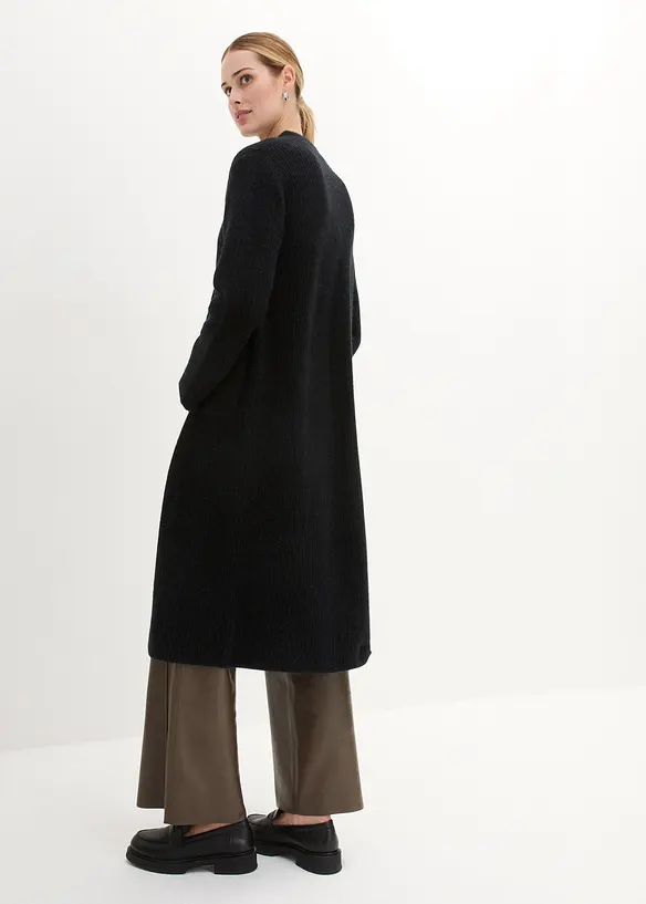 Stickad kappa med alpackaull, bonprix